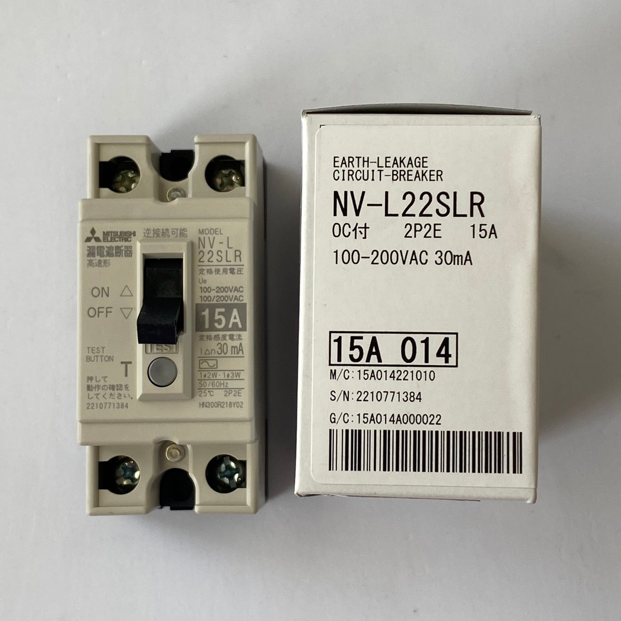 NV-L22SLR 2P 15A 30mA