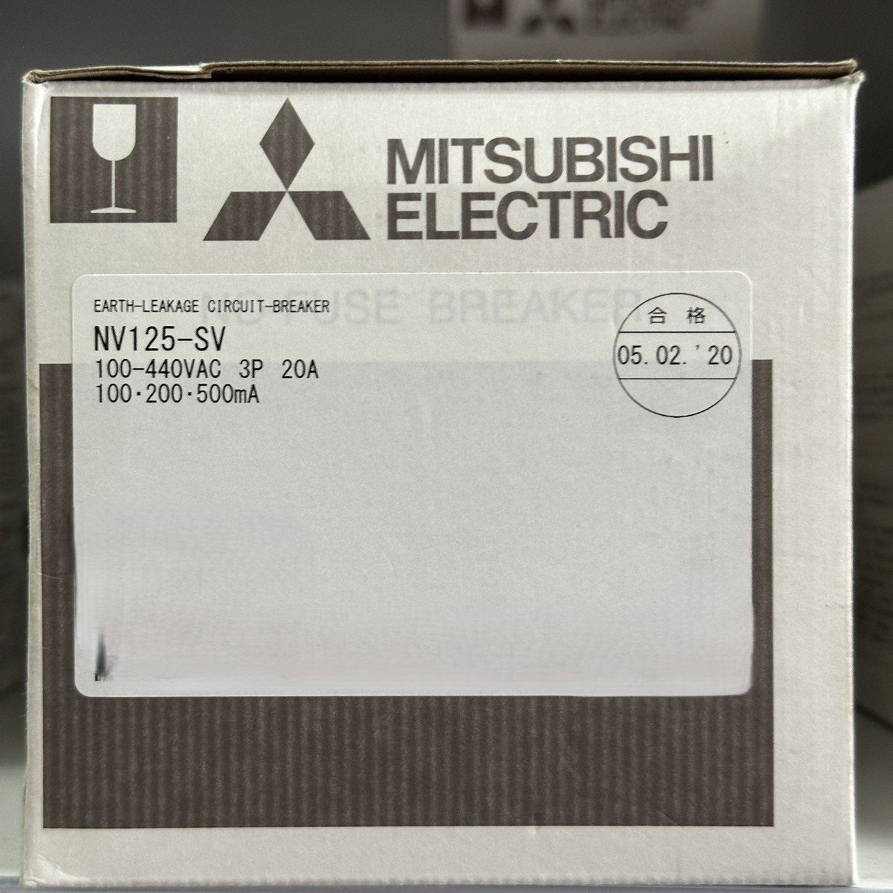 NV125-SV 3P 20A 100,200,500mA