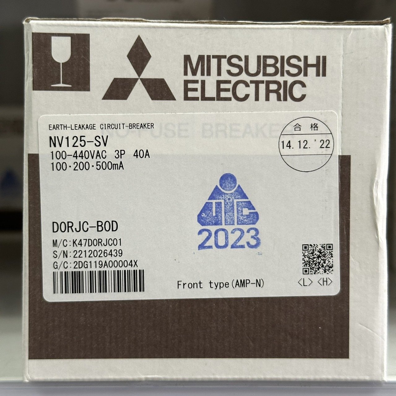 NV125-SV 3P 60A 100,200,500mA