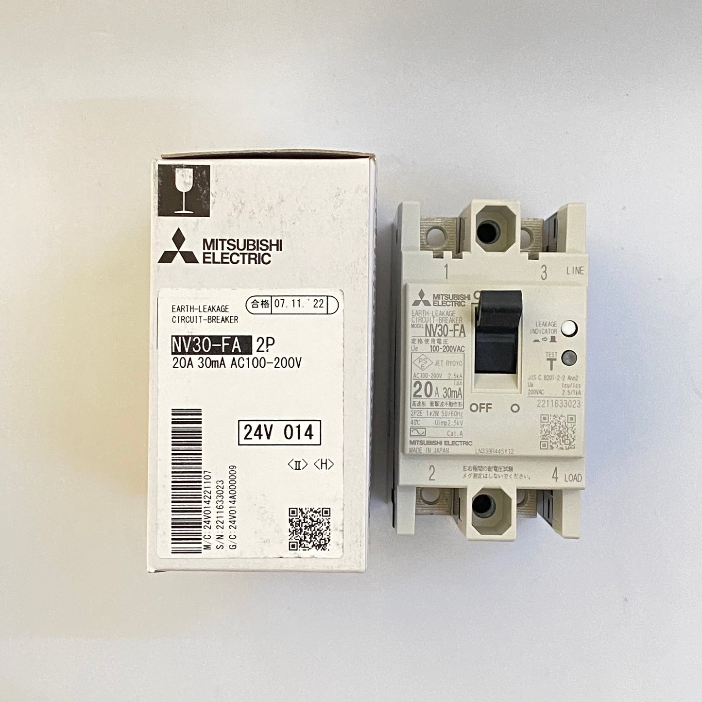 NV30-FA 2P 20A 30mA