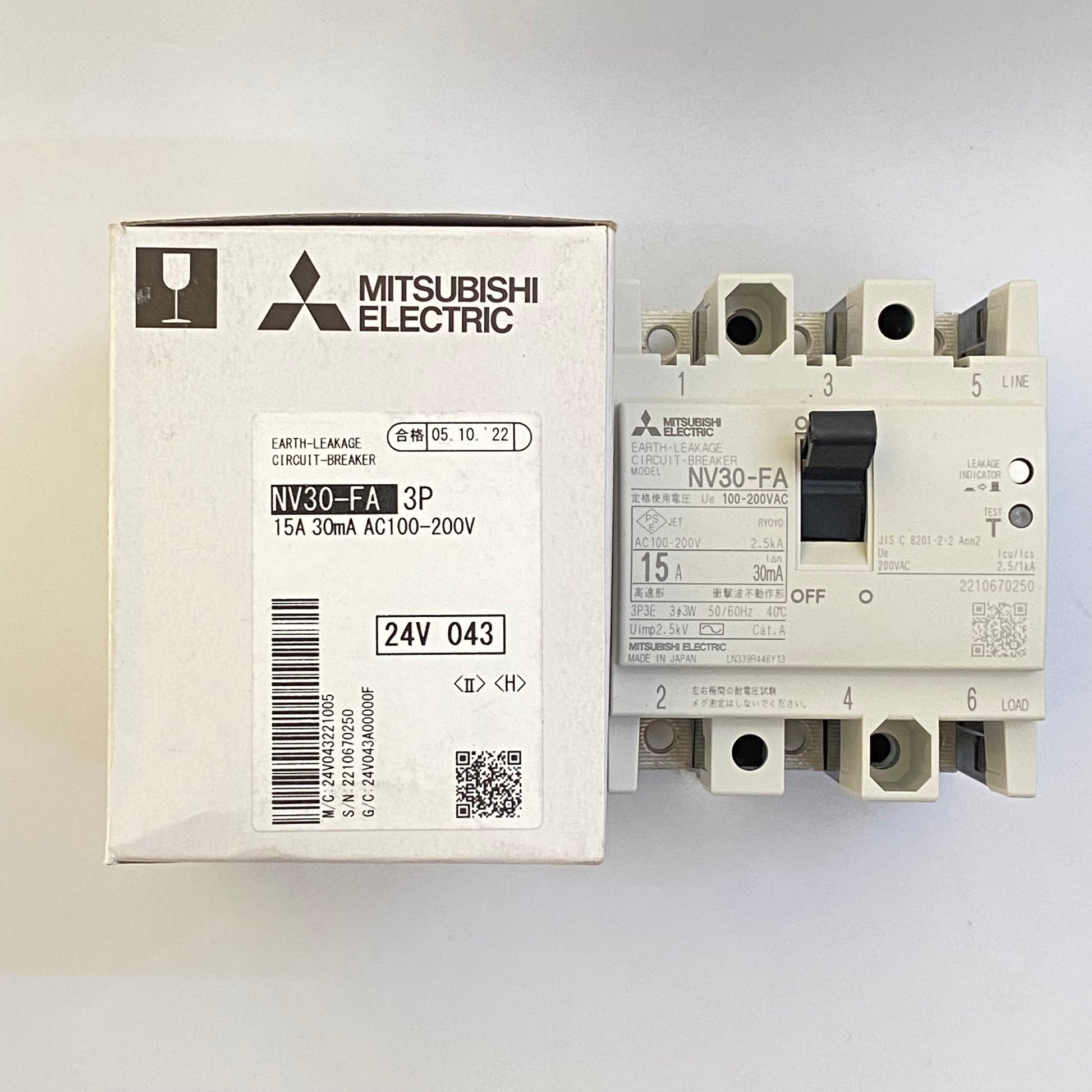 NV30-FA 3P 15A 30mA