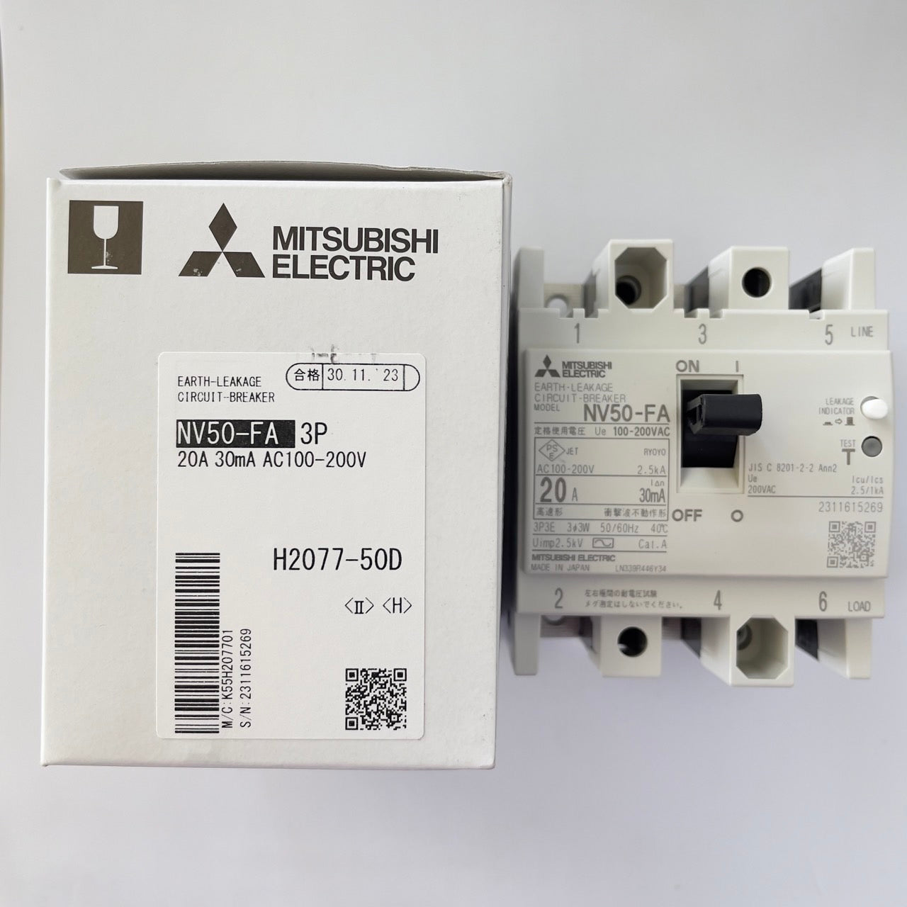 NV50-FA 3P 20A 30mA