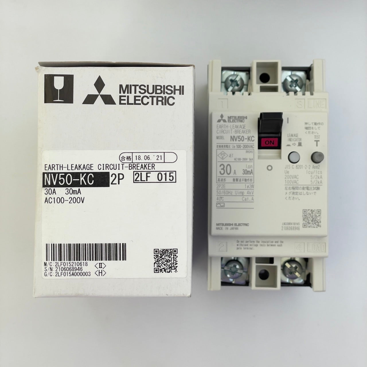 NV50-KC 2P 30A 30mA