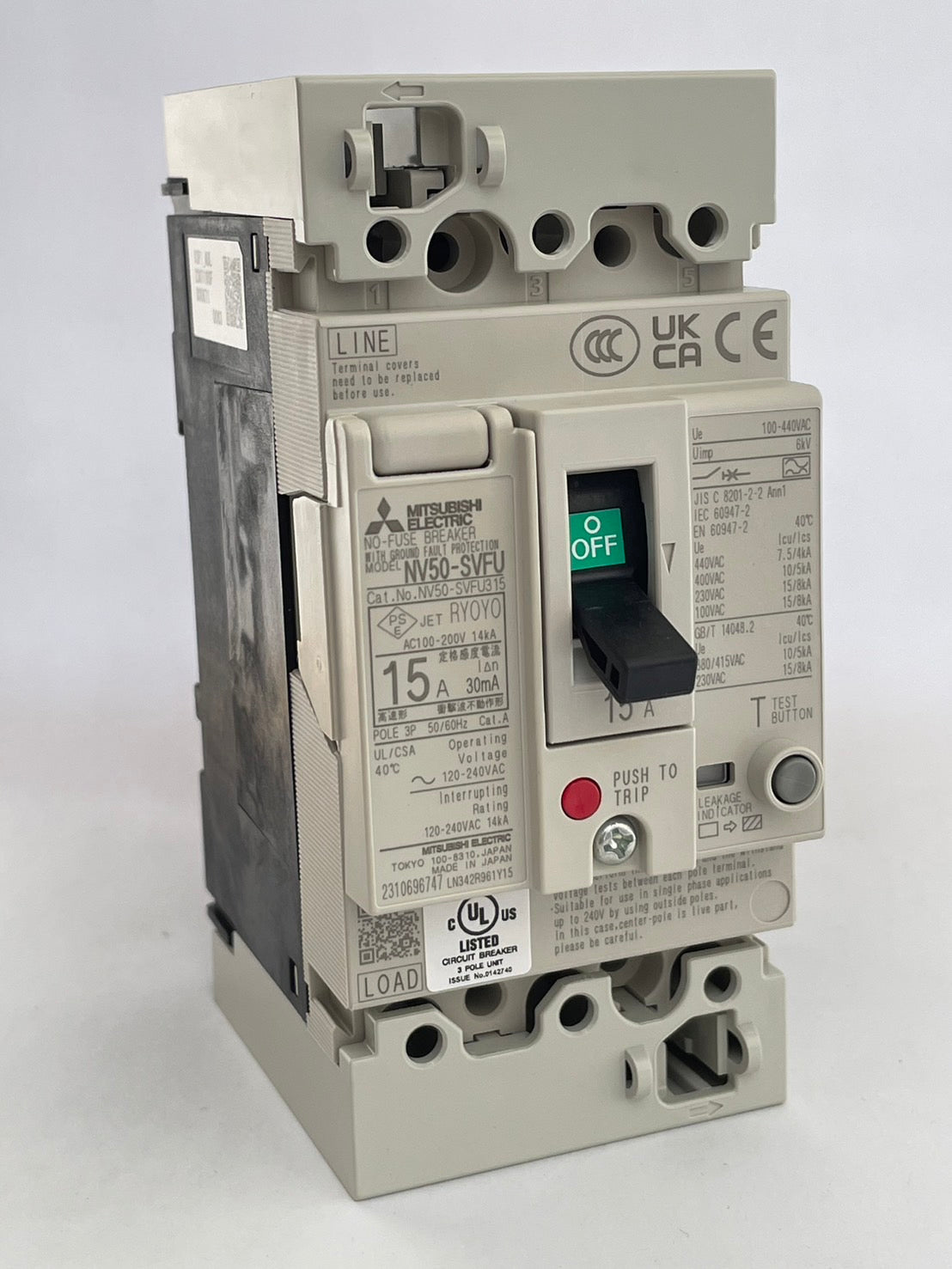 NV50-SVFU 3P 15A 30mA