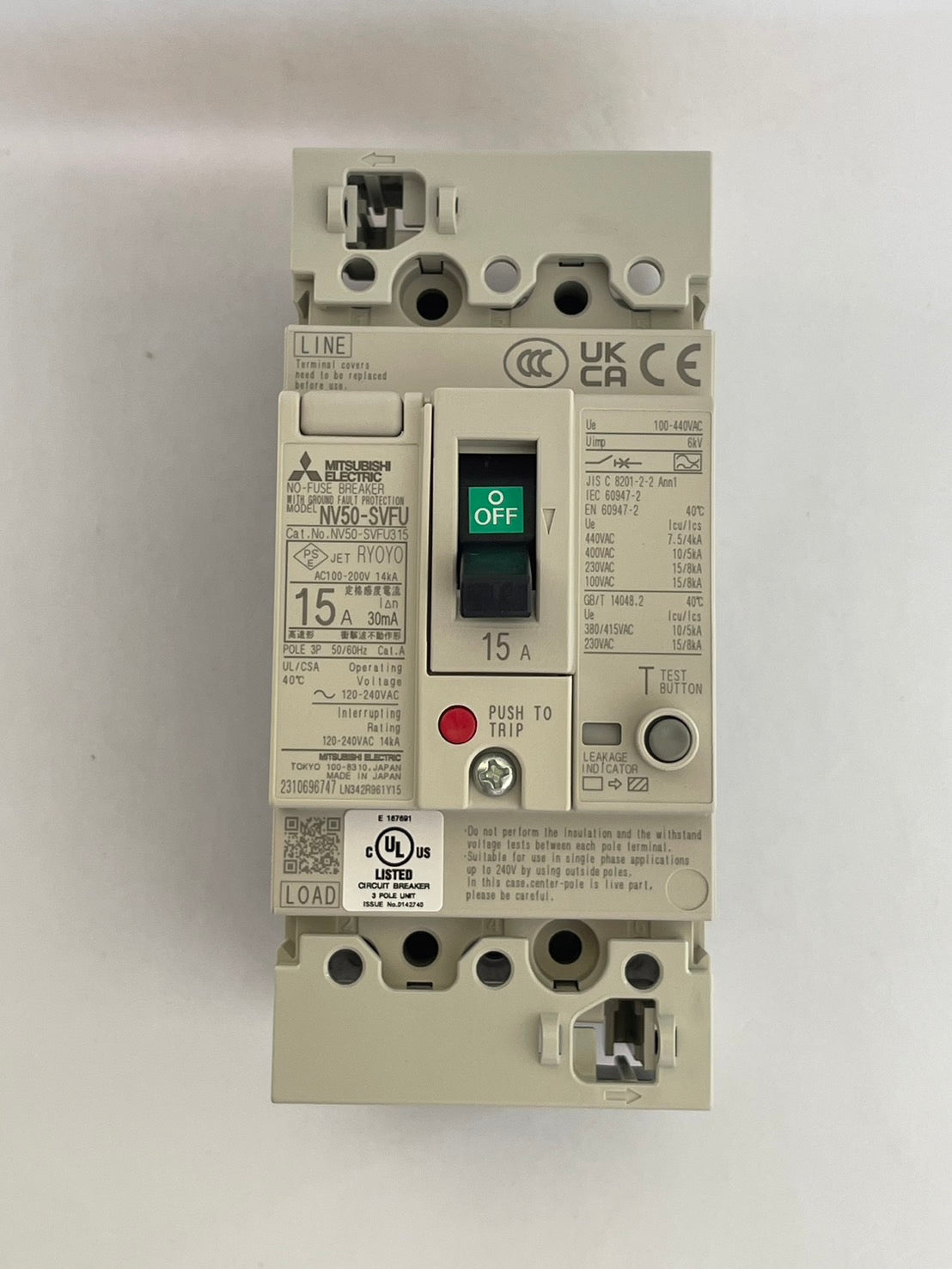 NV50-SVFU 3P 15A 30mA