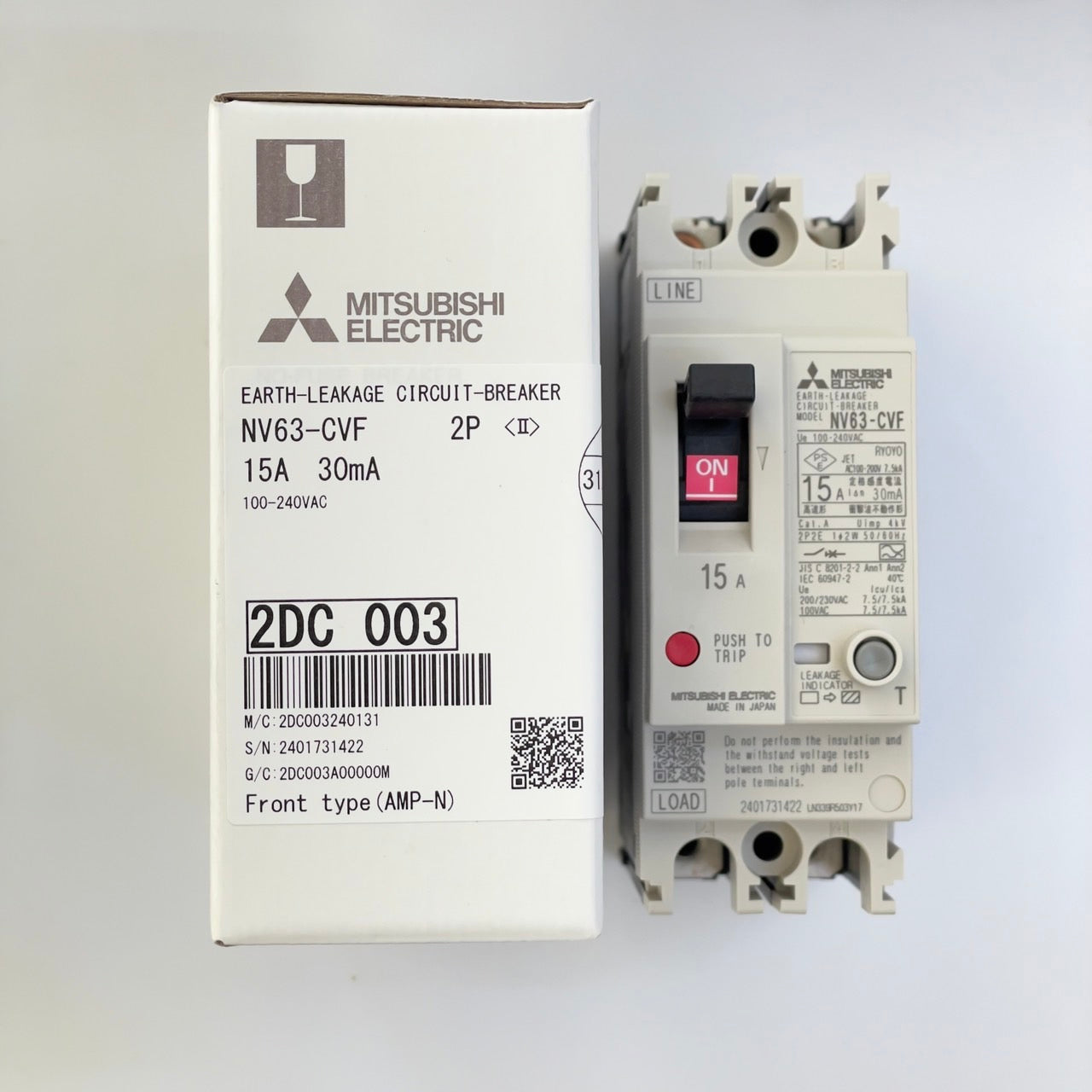 NV63-CVF 2P 15A 30mA