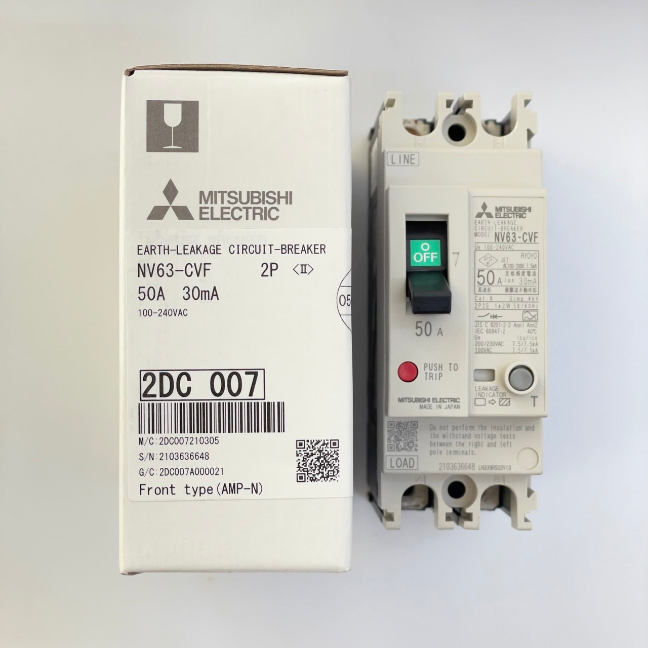NV63-CVF 2P 50A 30mA