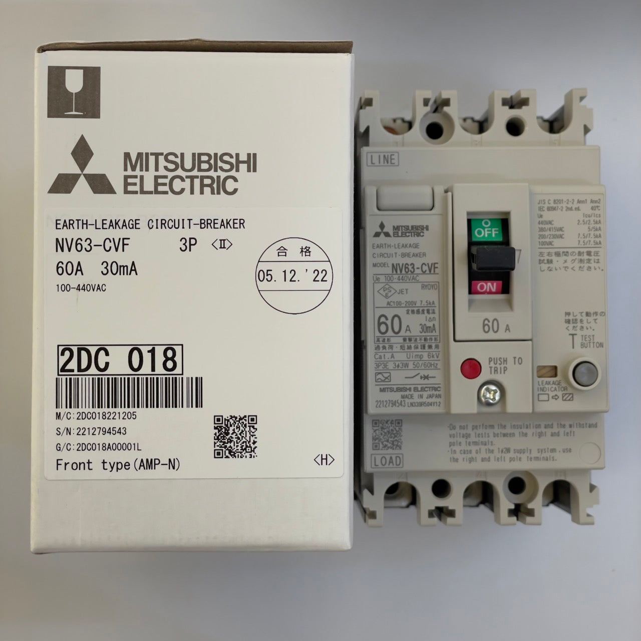 NV63-CVF 3P 60A 30mA